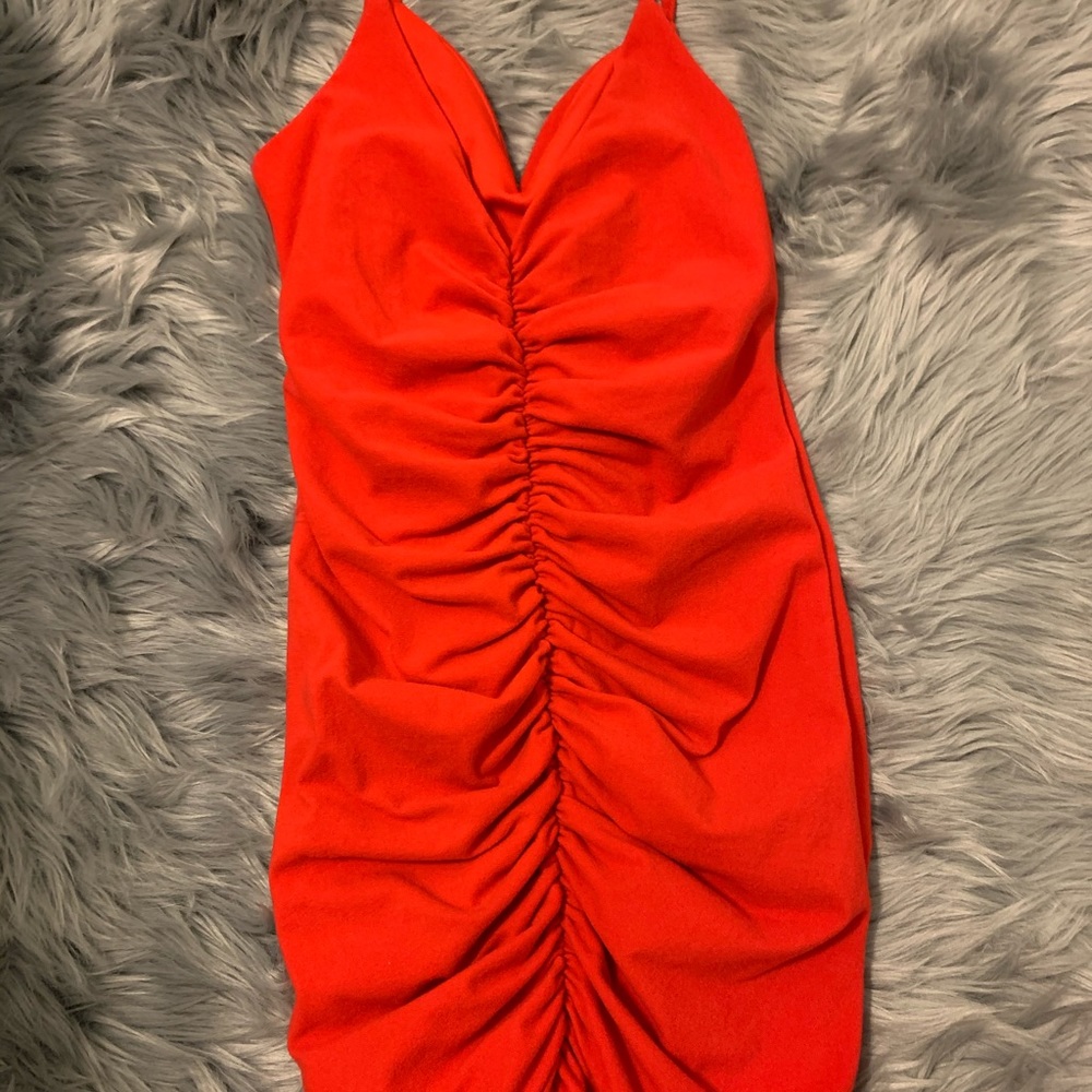 beautiful bright red dress